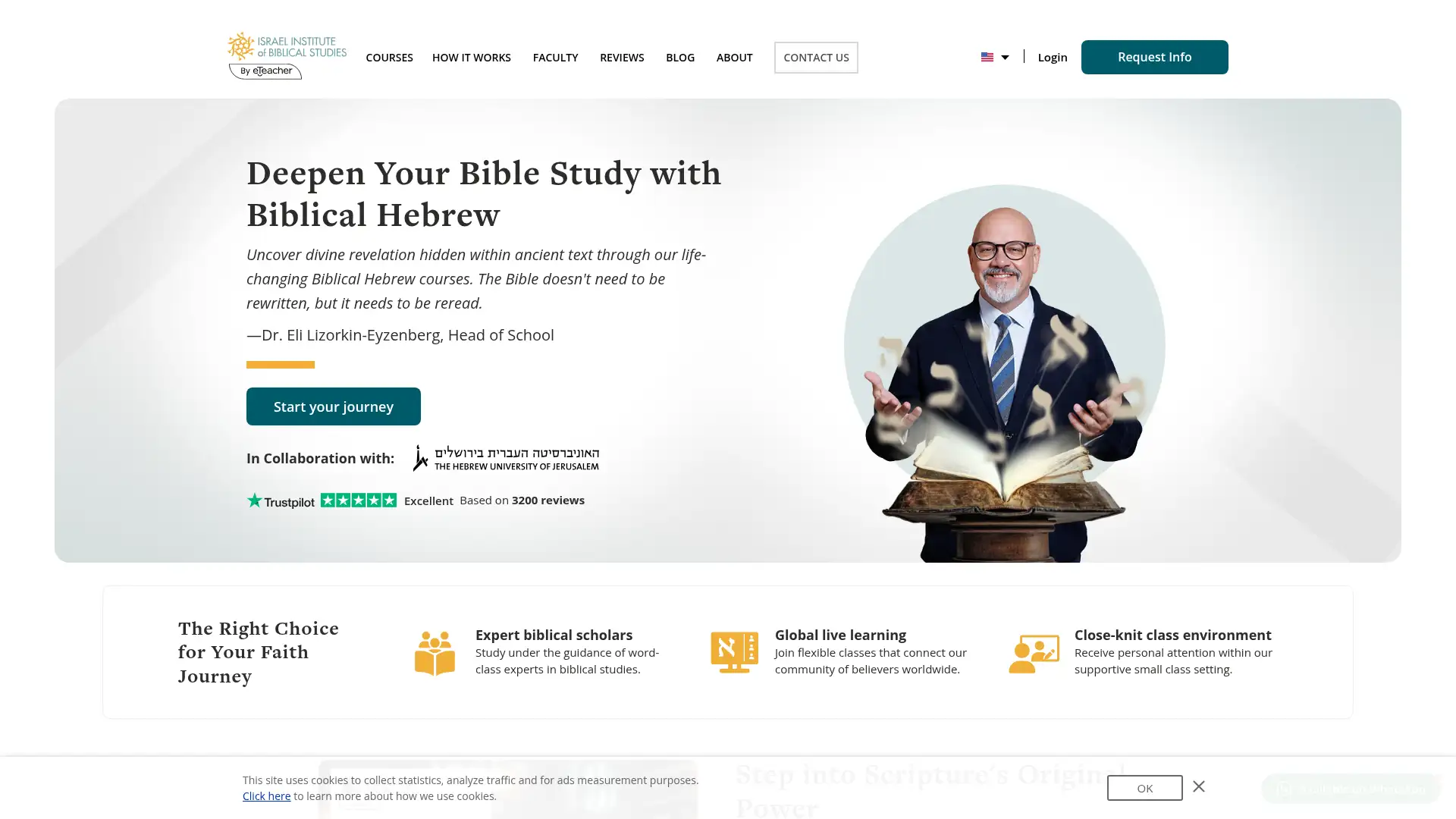 israelbiblicalstudies.com screenshot