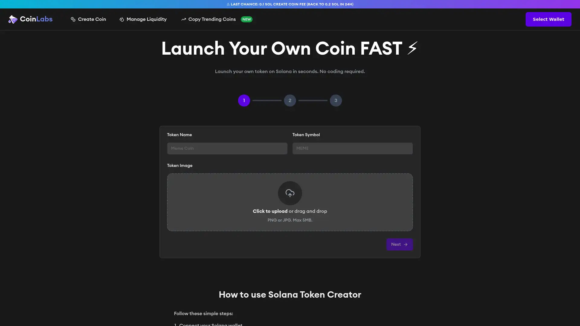 coinlabs.fun screenshot