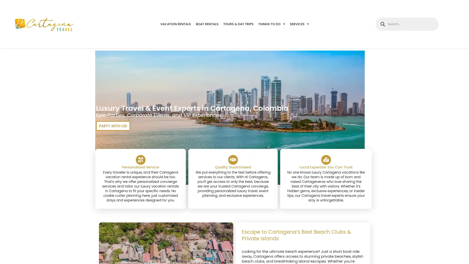 hicartagena.com screenshot