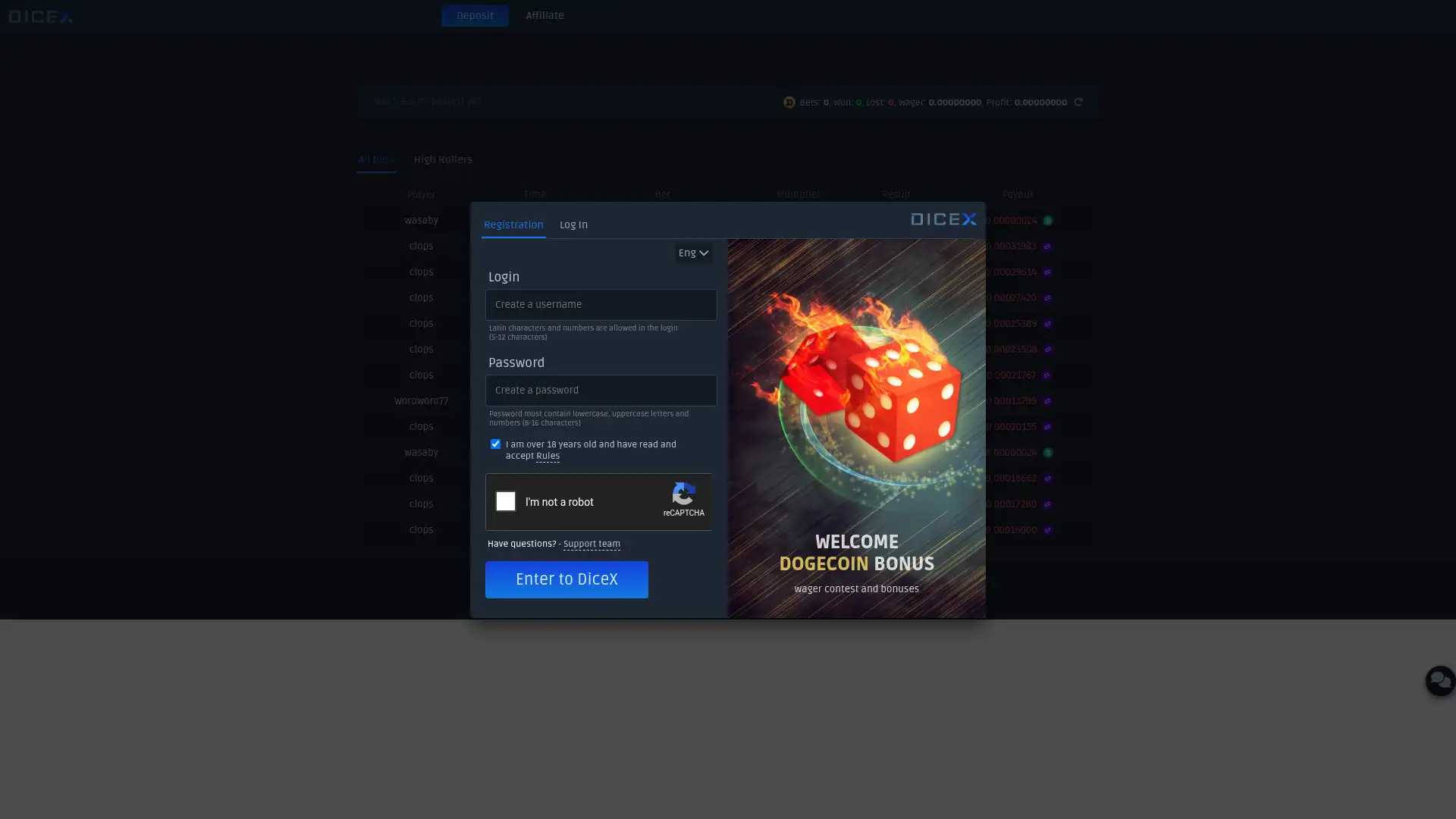 dicex.cc screenshot