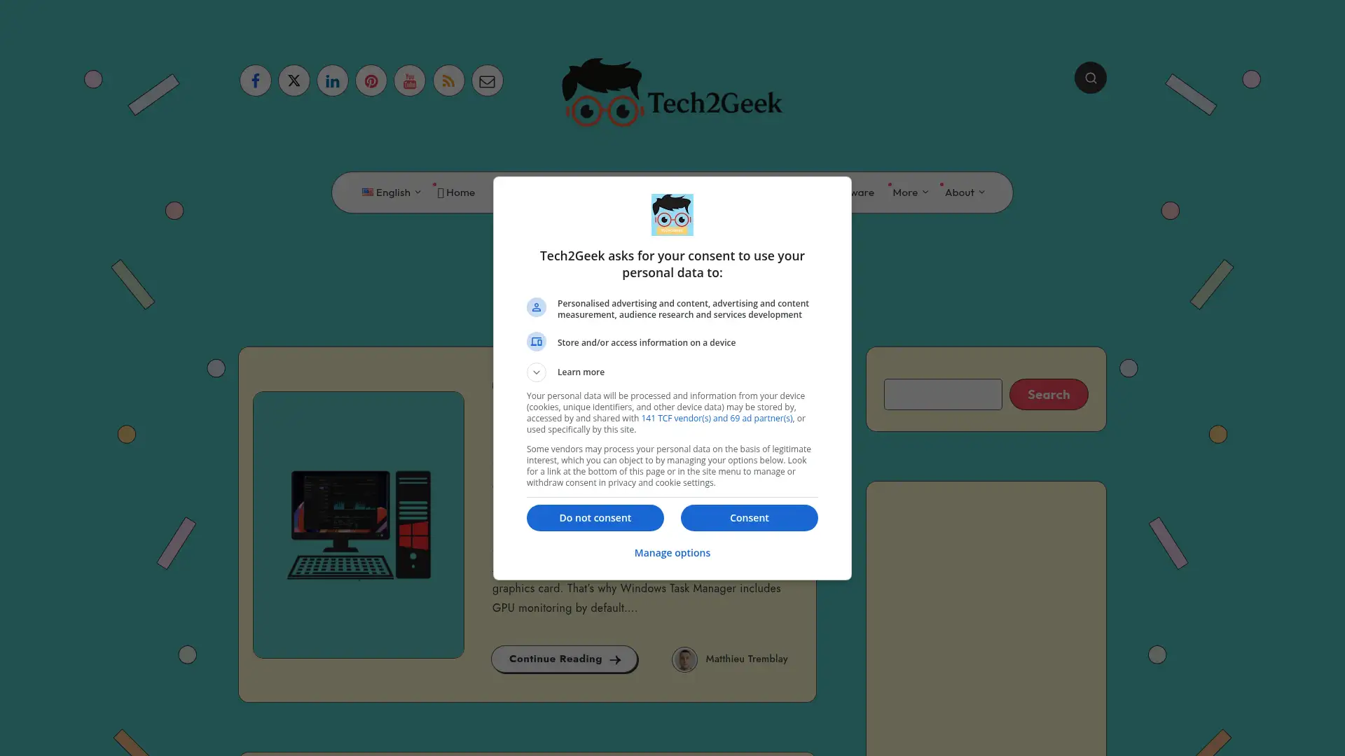 tech2geek.net screenshot