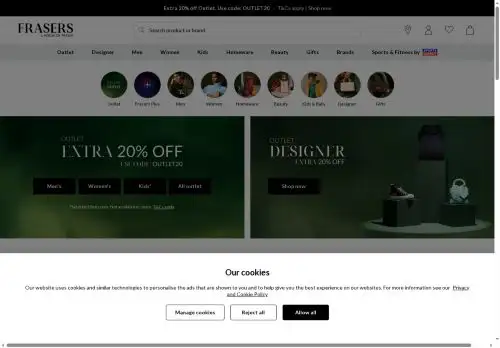 houseoffraser.co.uk screenshot