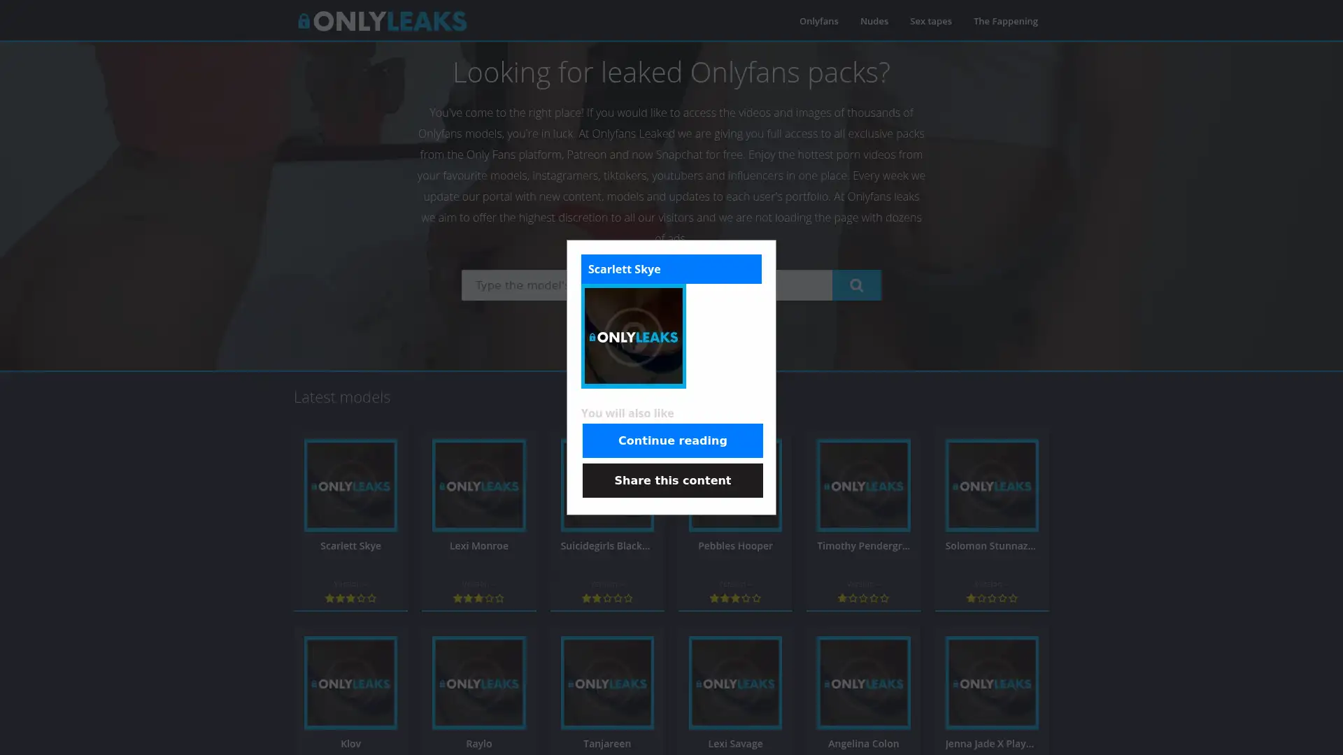 onlyleaks.pro screenshot
