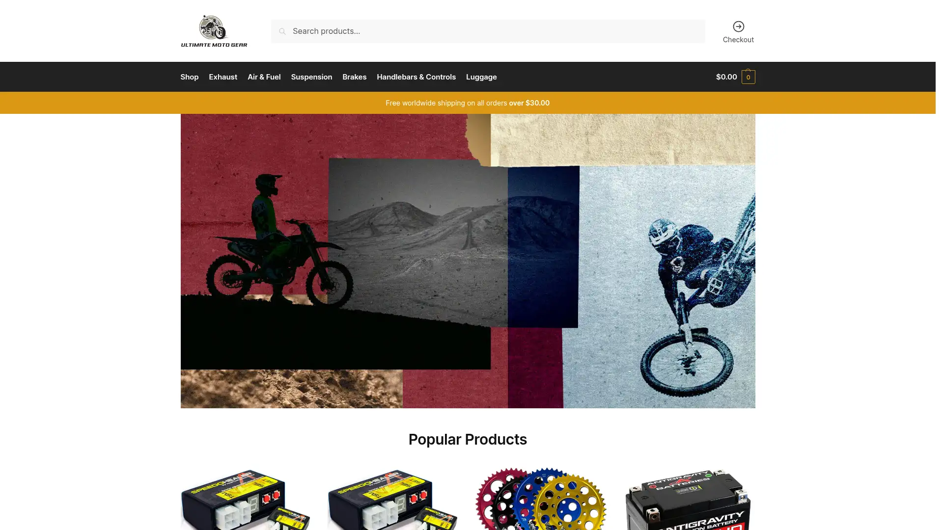 ultimatemotogear.com screenshot