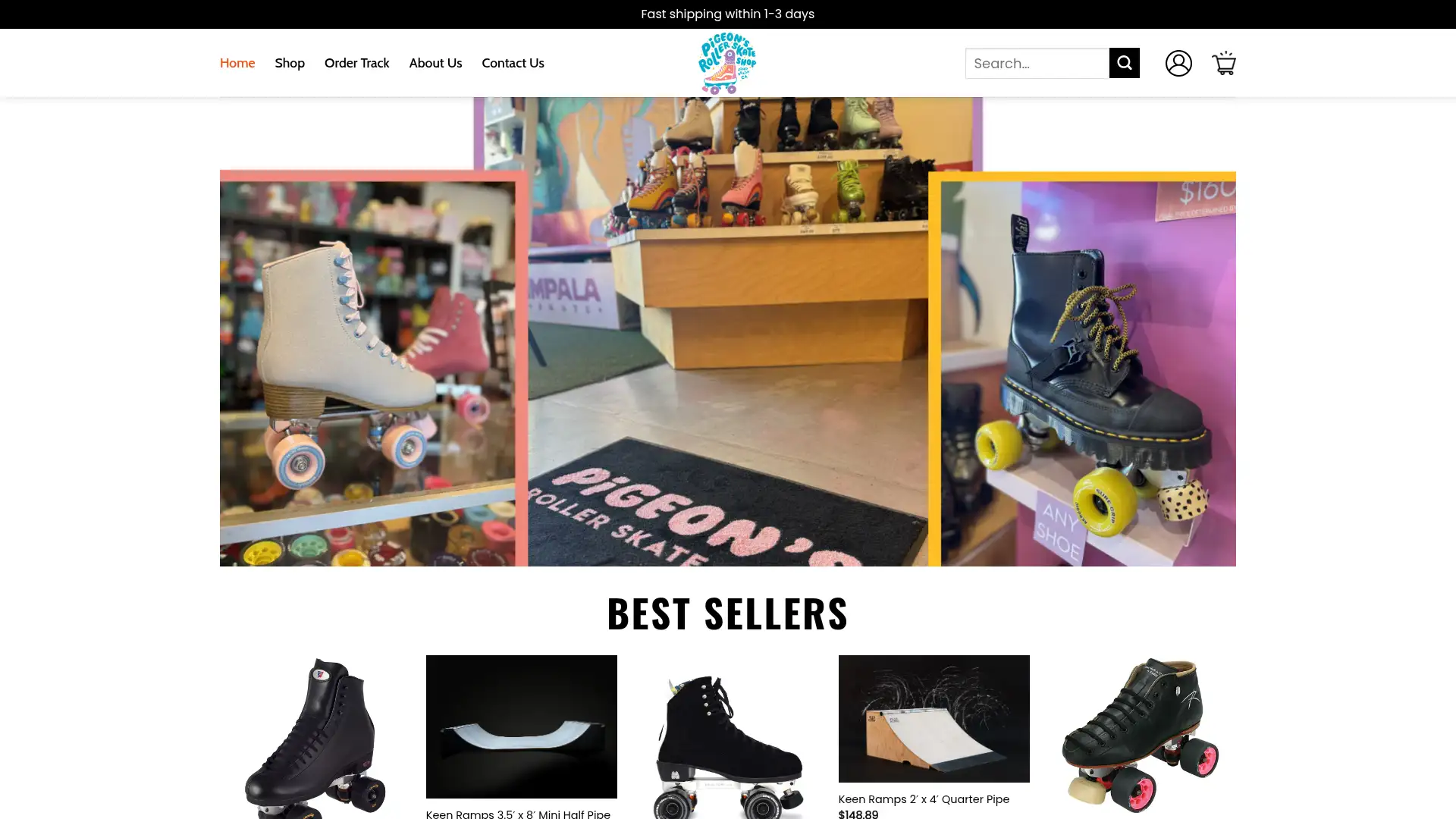 halopigeonskates.shop screenshot