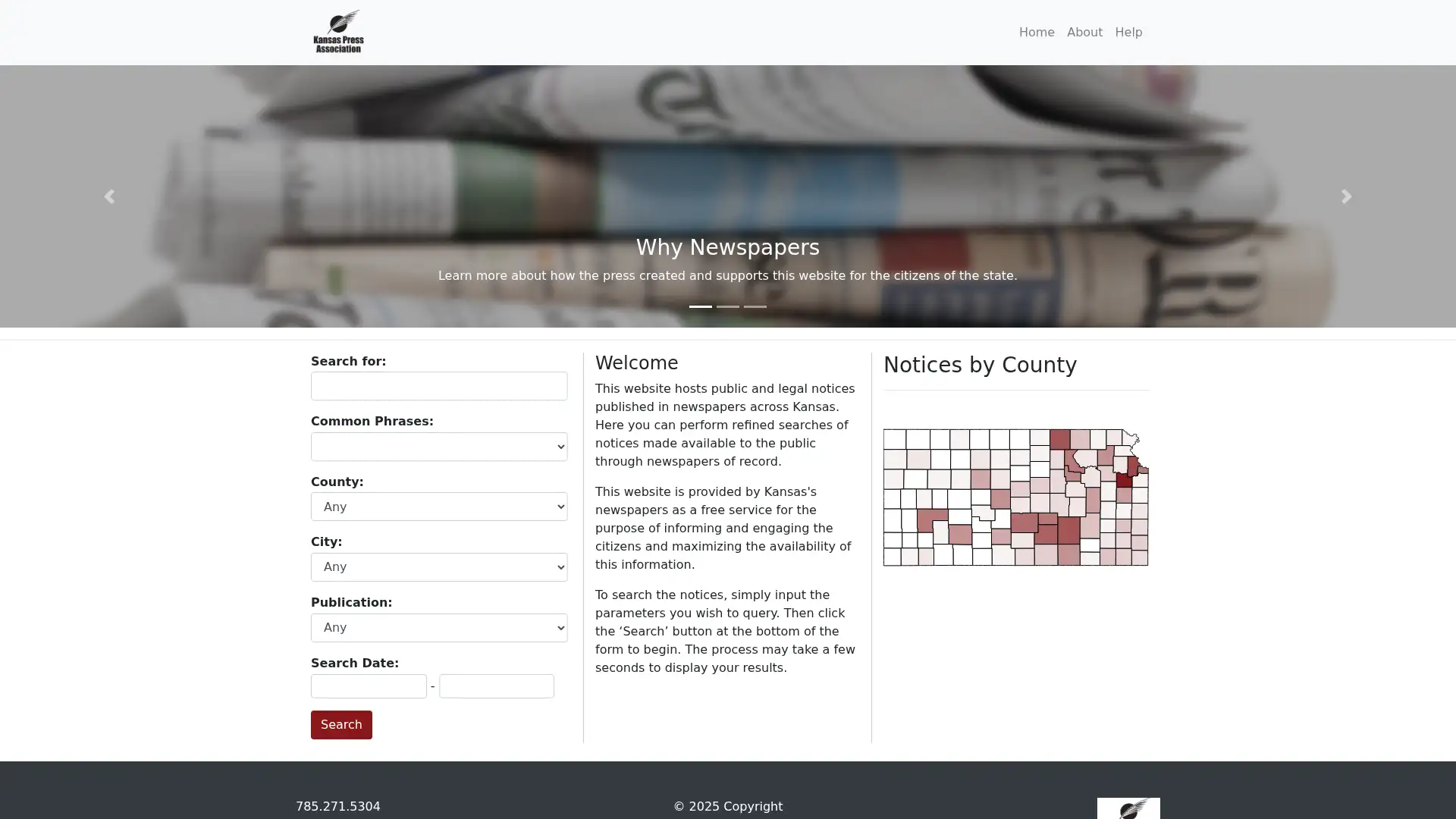 kansaspublicnotices.com screenshot