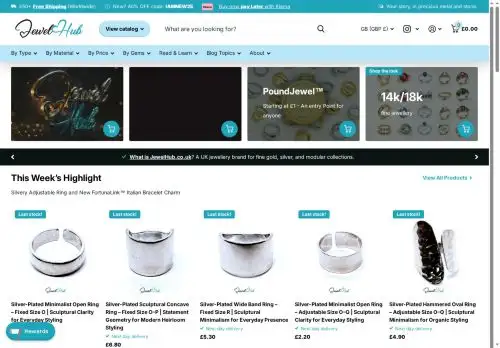 jewelhub.co.uk screenshot