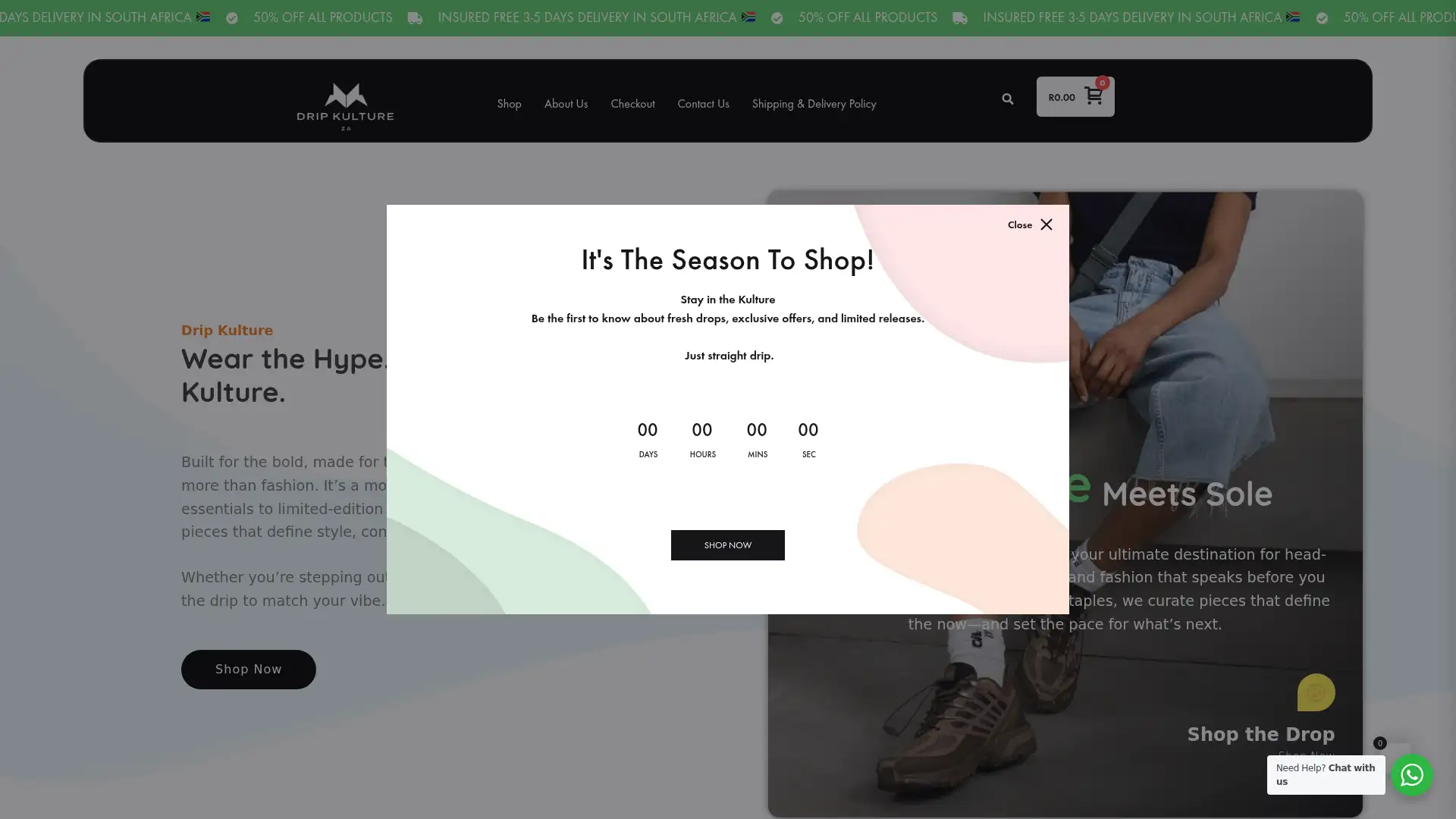 dripkulture.co.za screenshot