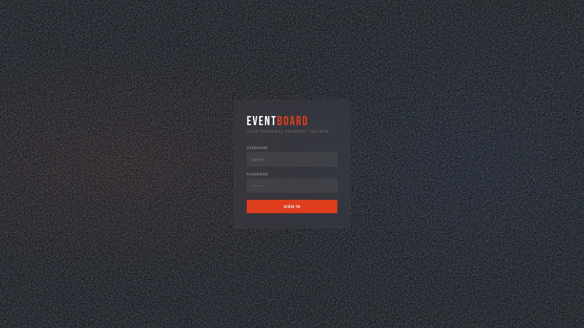 eventboard.space screenshot