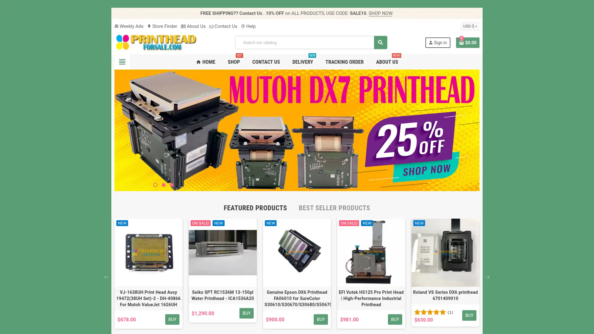 printheadforsale.com screenshot