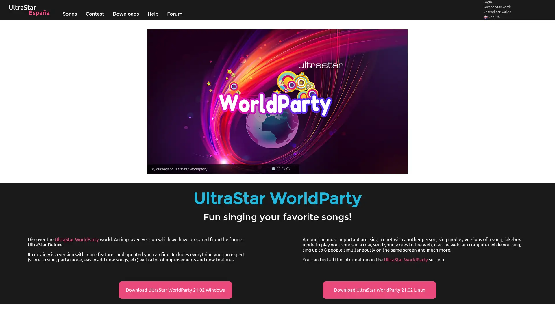 ultrastar-es.org screenshot
