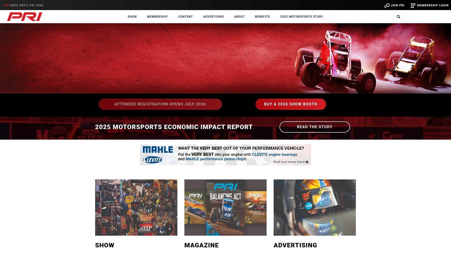 performanceracing.com screenshot