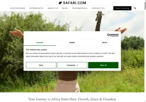 safari.com screenshot