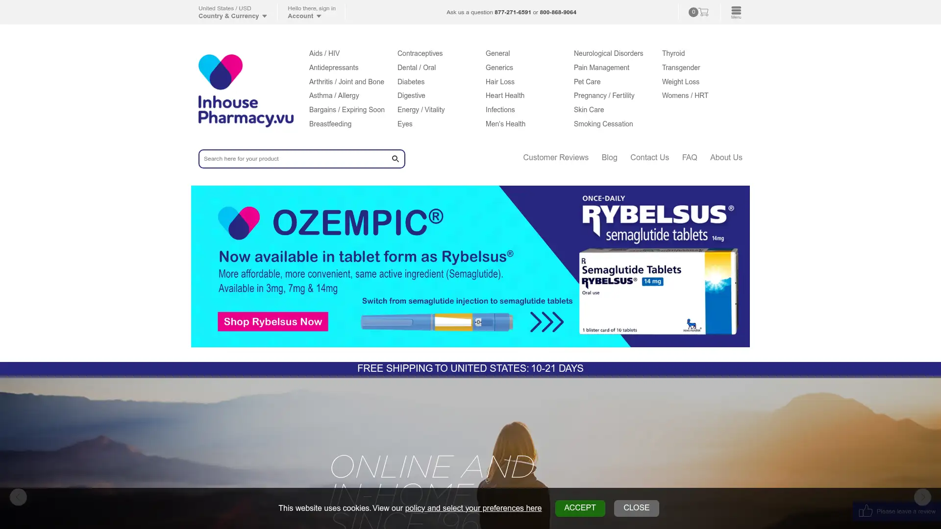 inhousepharmacy.vu screenshot