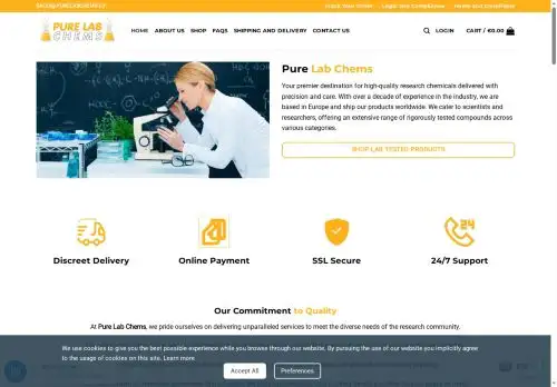 purelabchems.eu screenshot