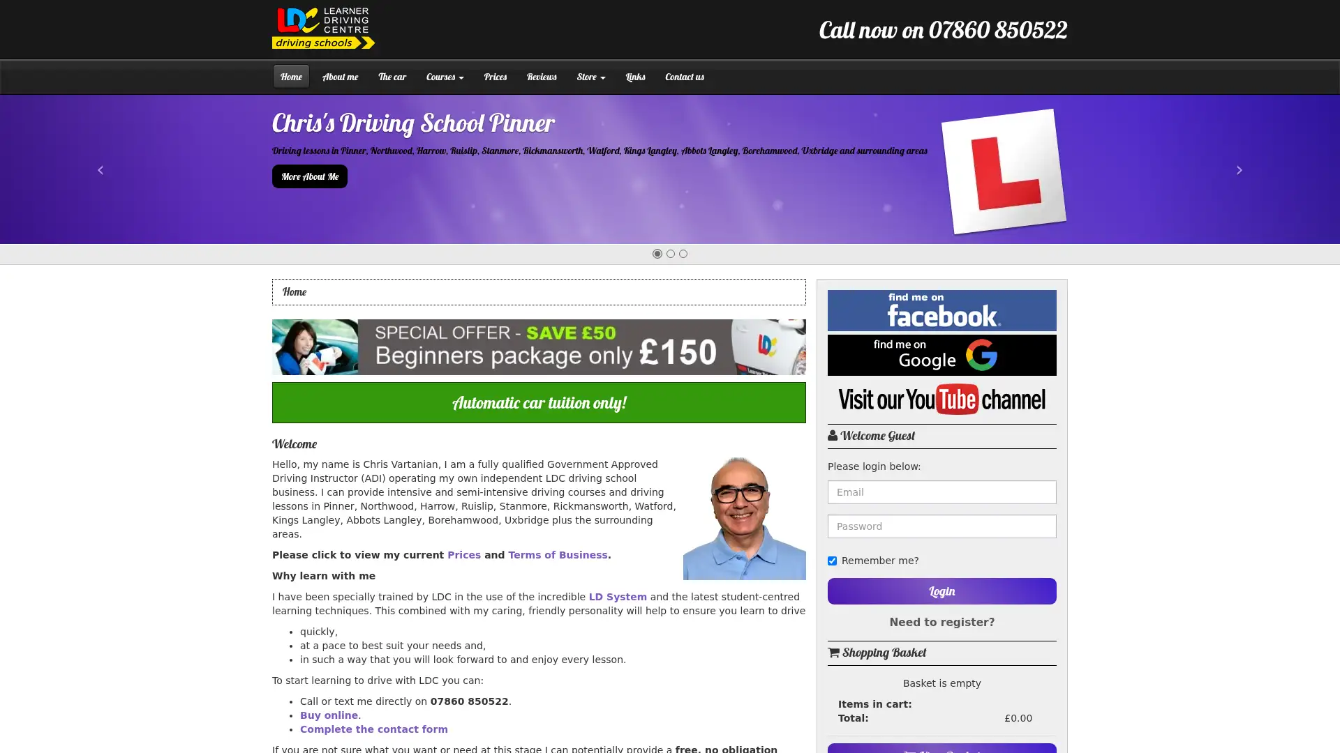 lessonswithchris.co.uk screenshot