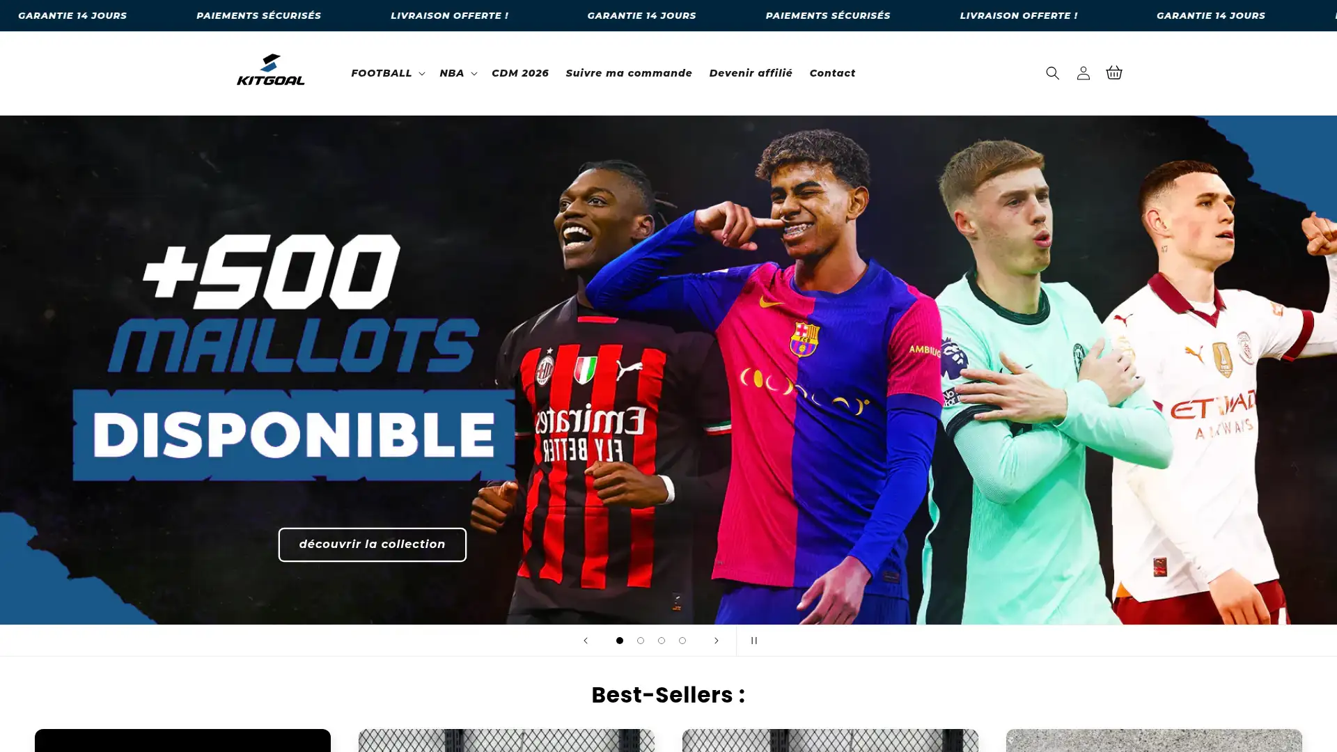 kitgoal.fr screenshot