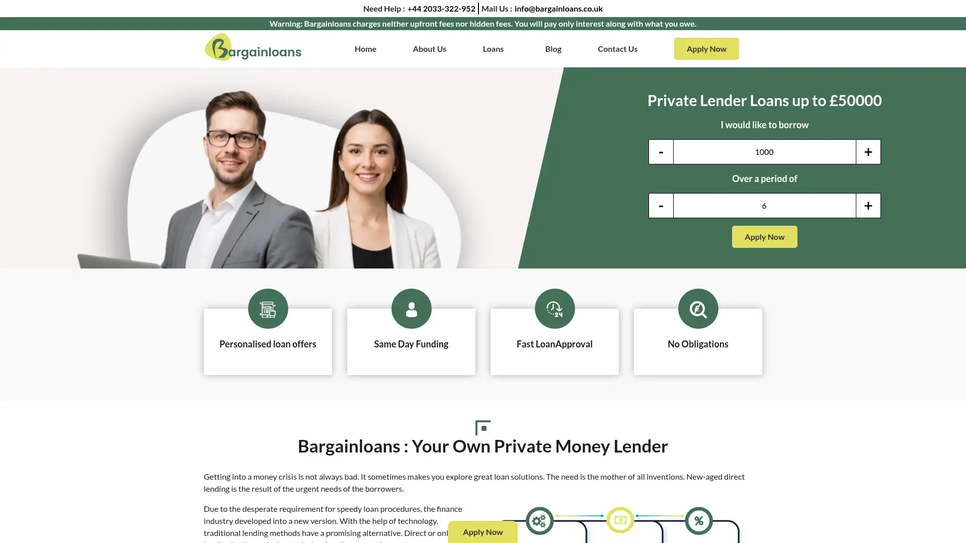bargainloans.co.uk screenshot