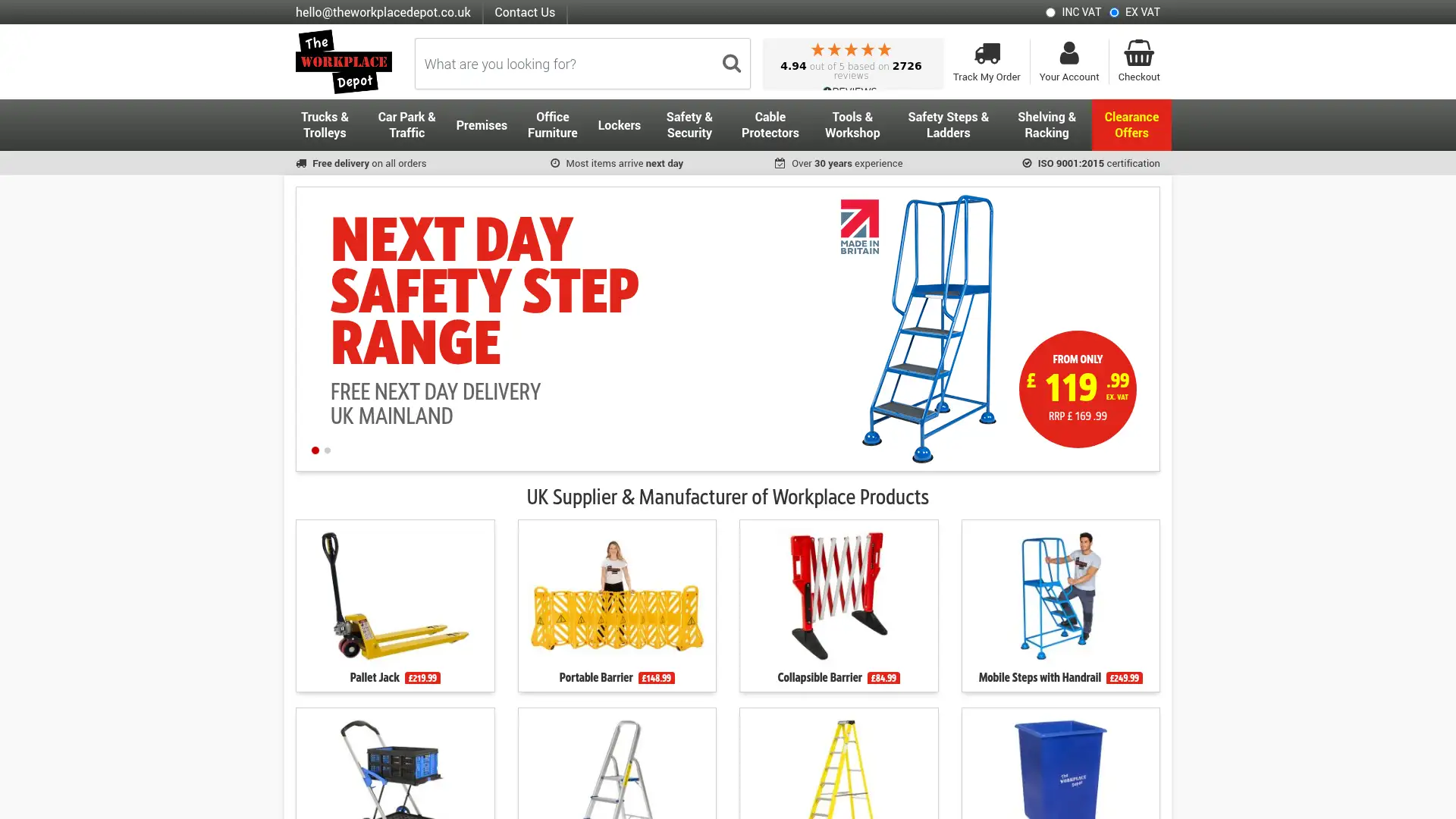theworkplacedepot.co.uk screenshot