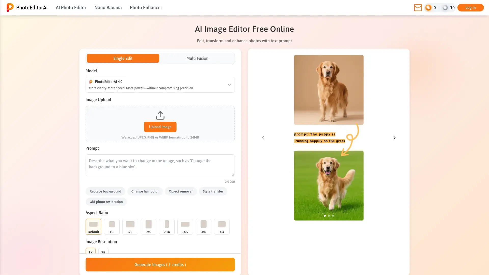 photoeditorai.io screenshot
