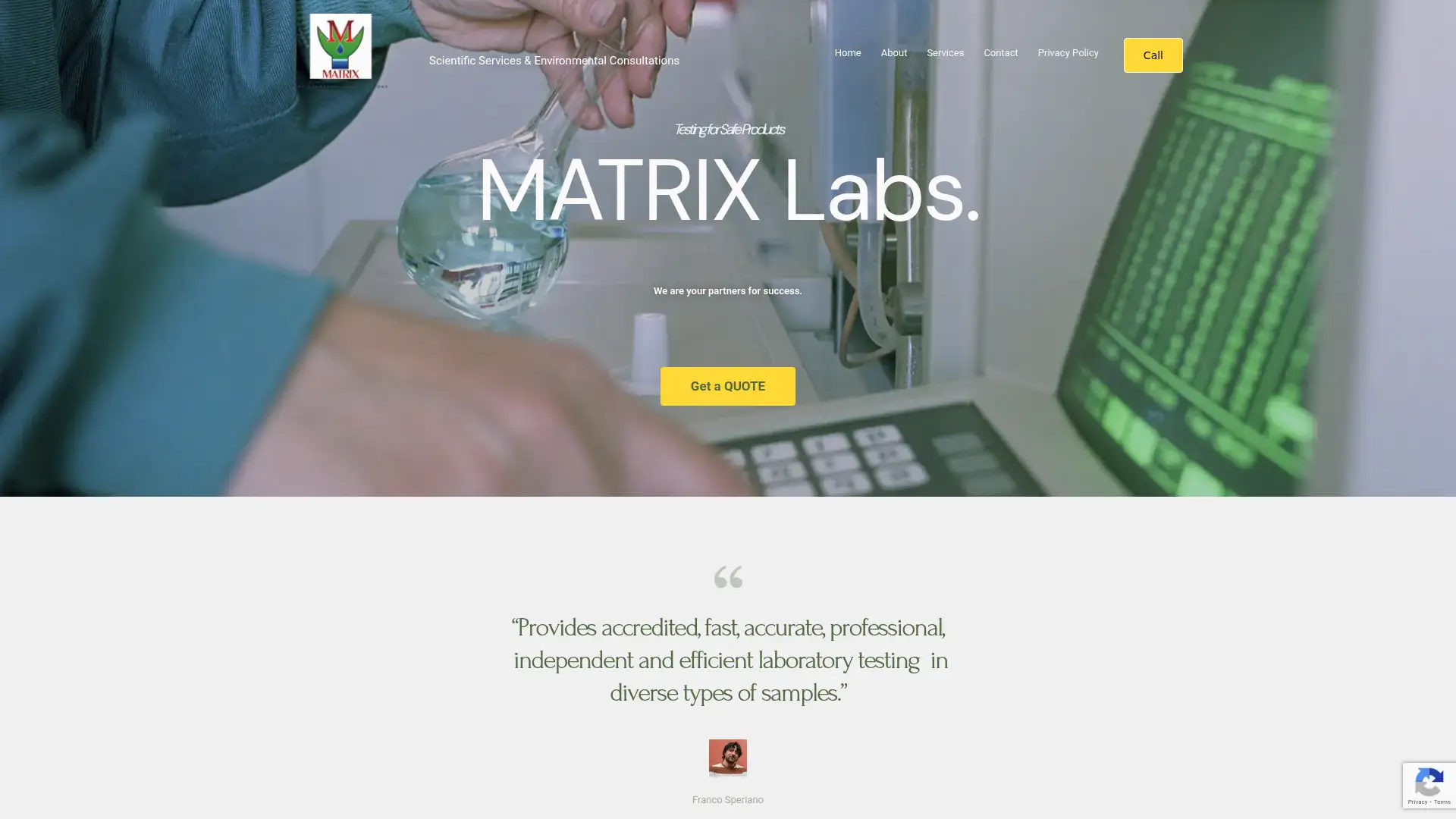 matrixenviron.com screenshot