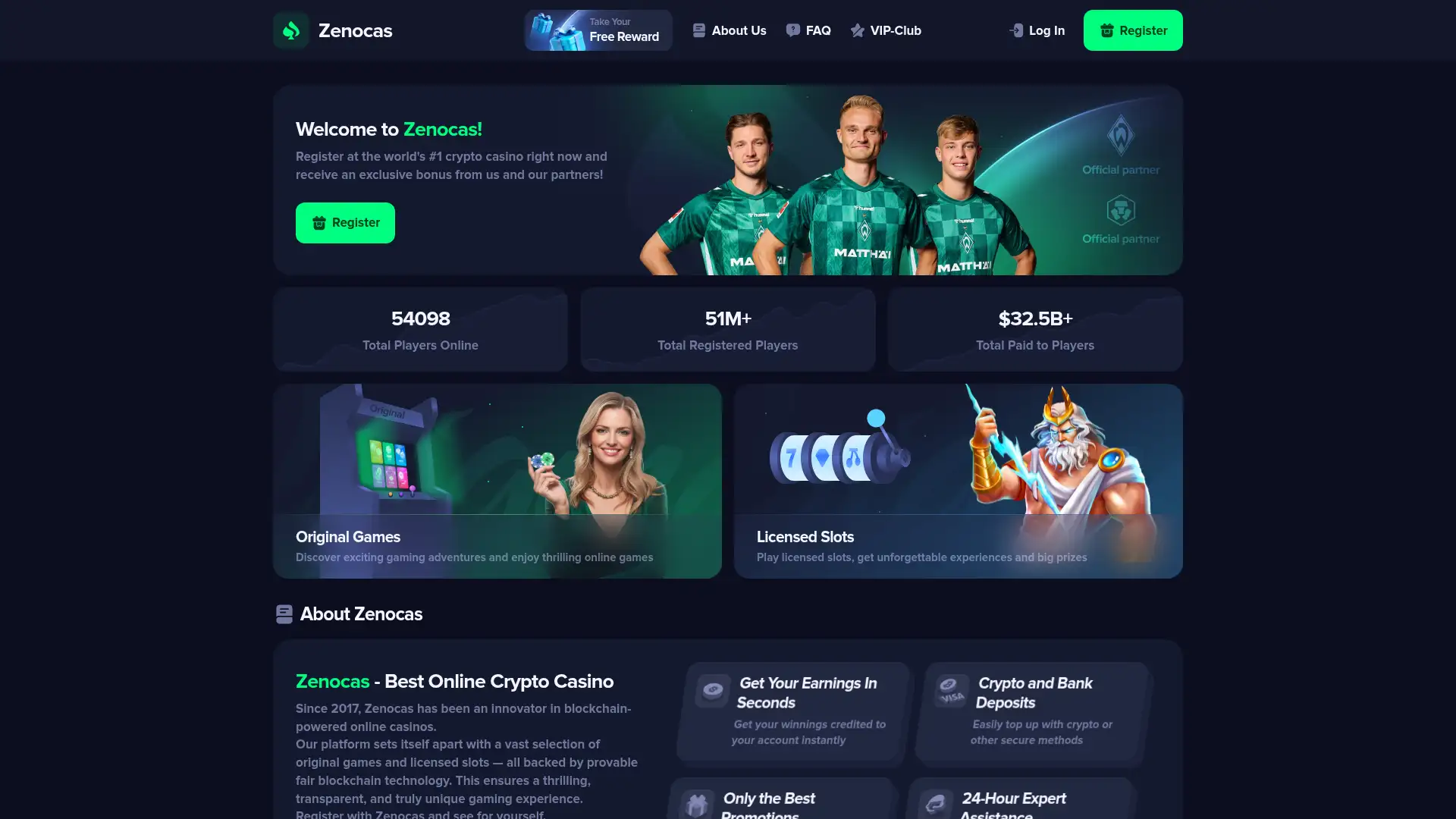 zenocas.com screenshot