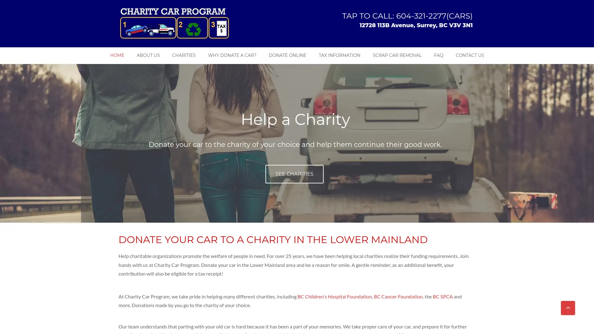 charitycarprogram.ca screenshot