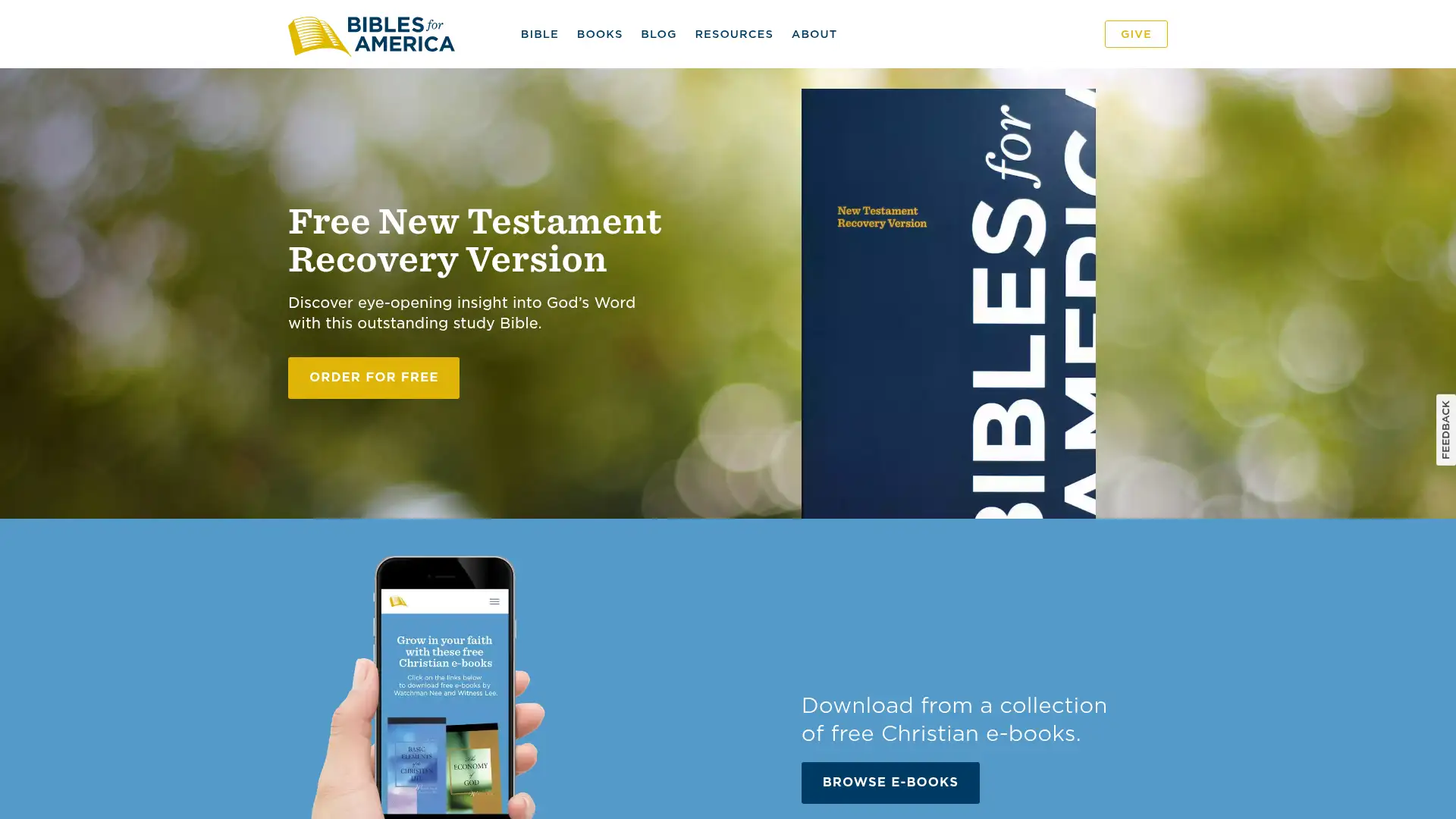 biblesforamerica.org screenshot