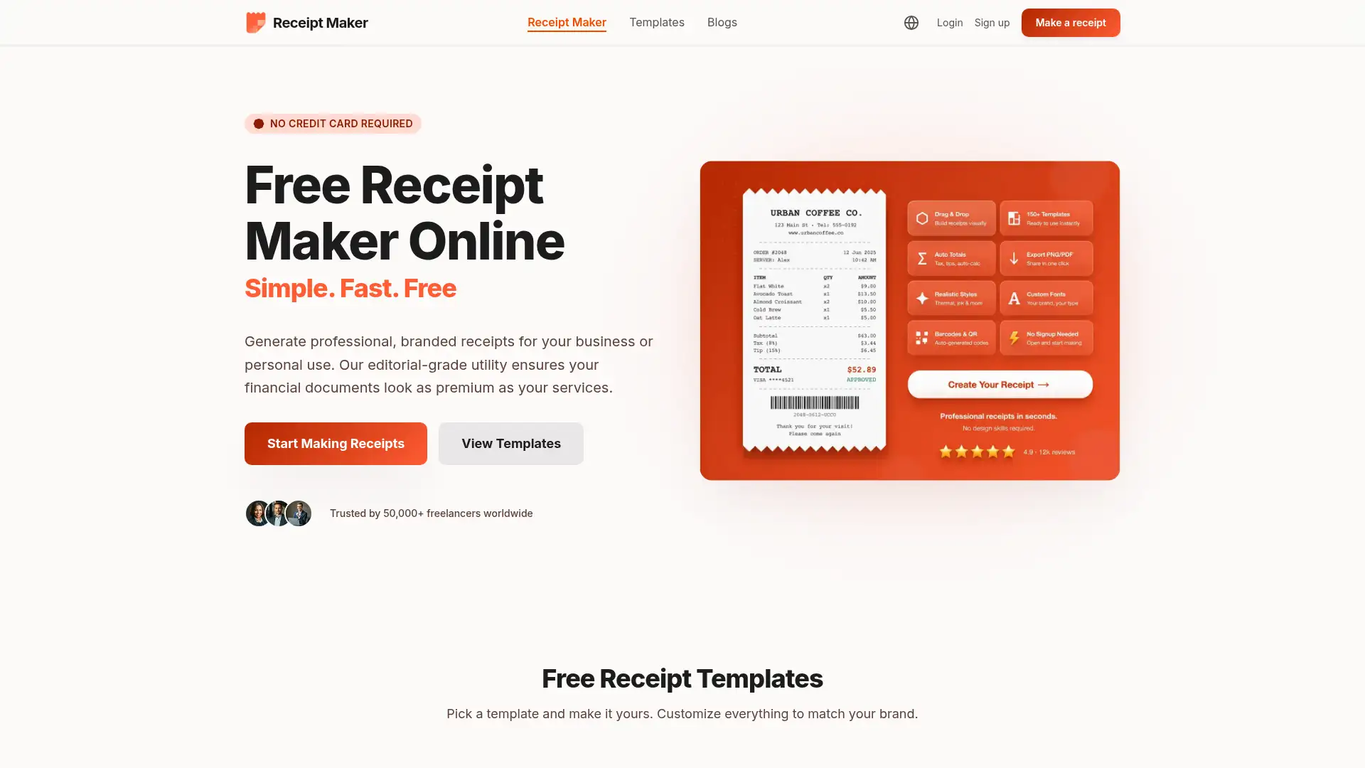 receiptmaker.ai screenshot
