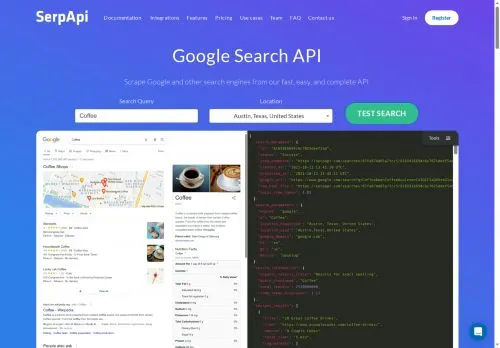 serpapi.com screenshot