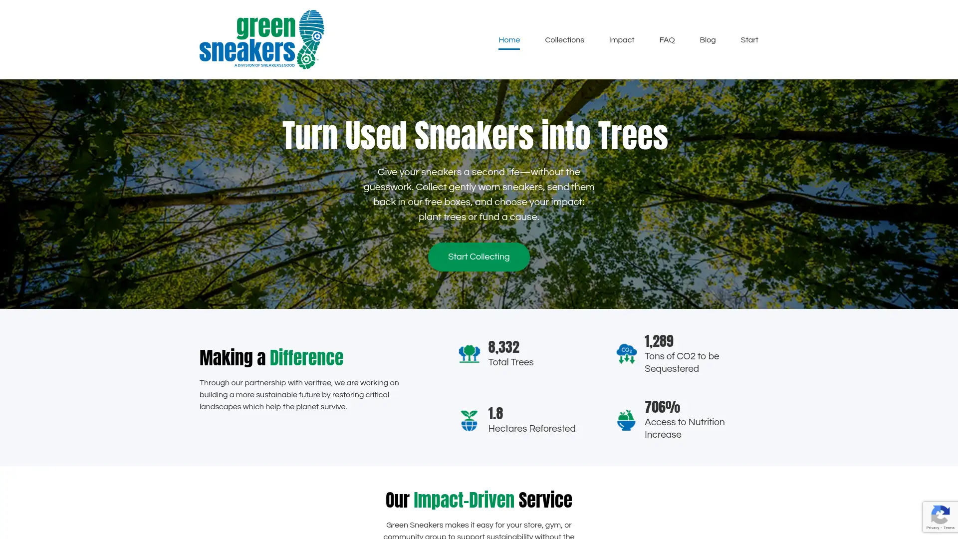 greensneakers.com screenshot