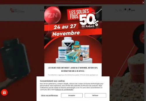 zonenutrition.ca screenshot