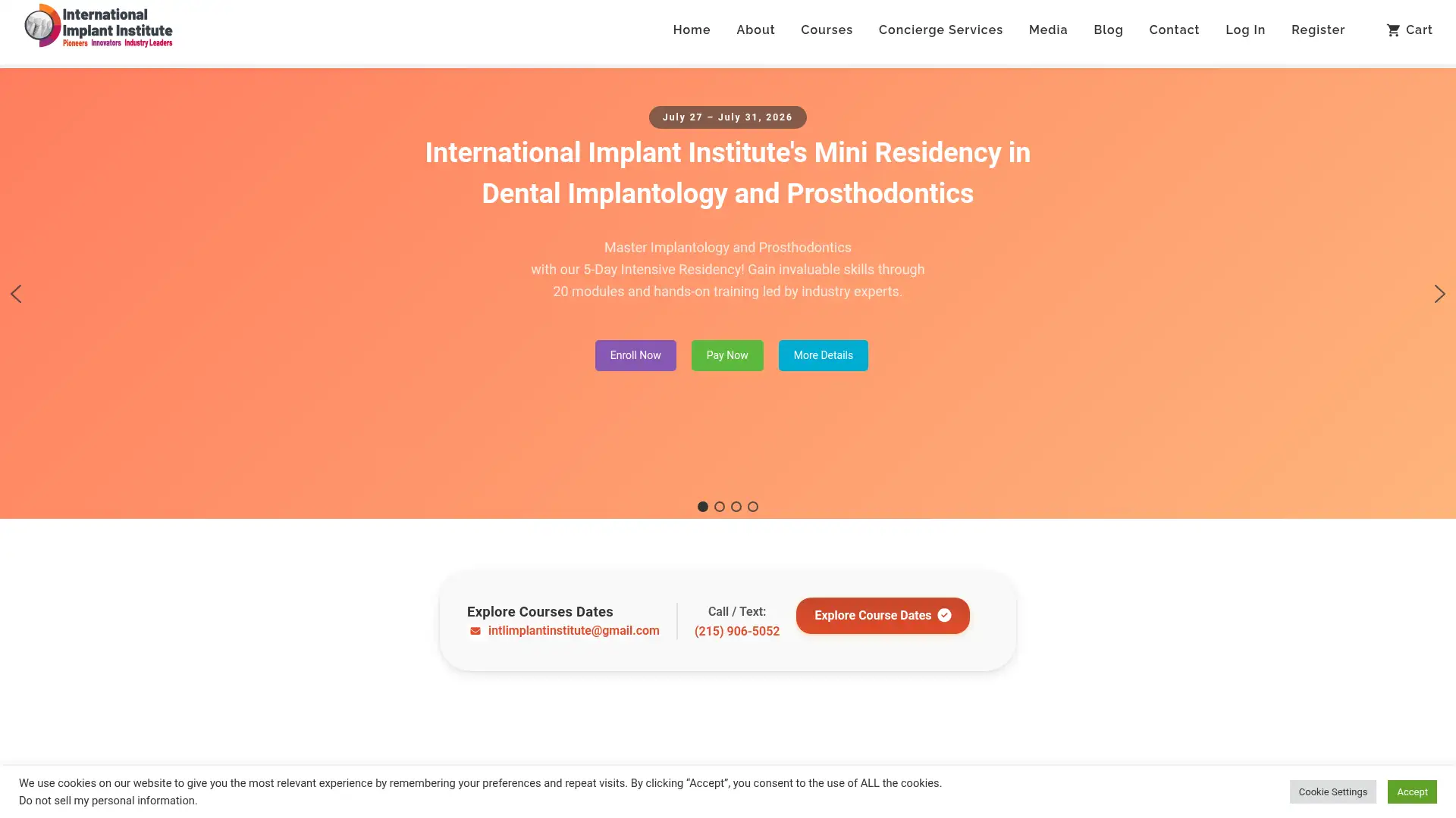 intlimplantinstitute.com screenshot