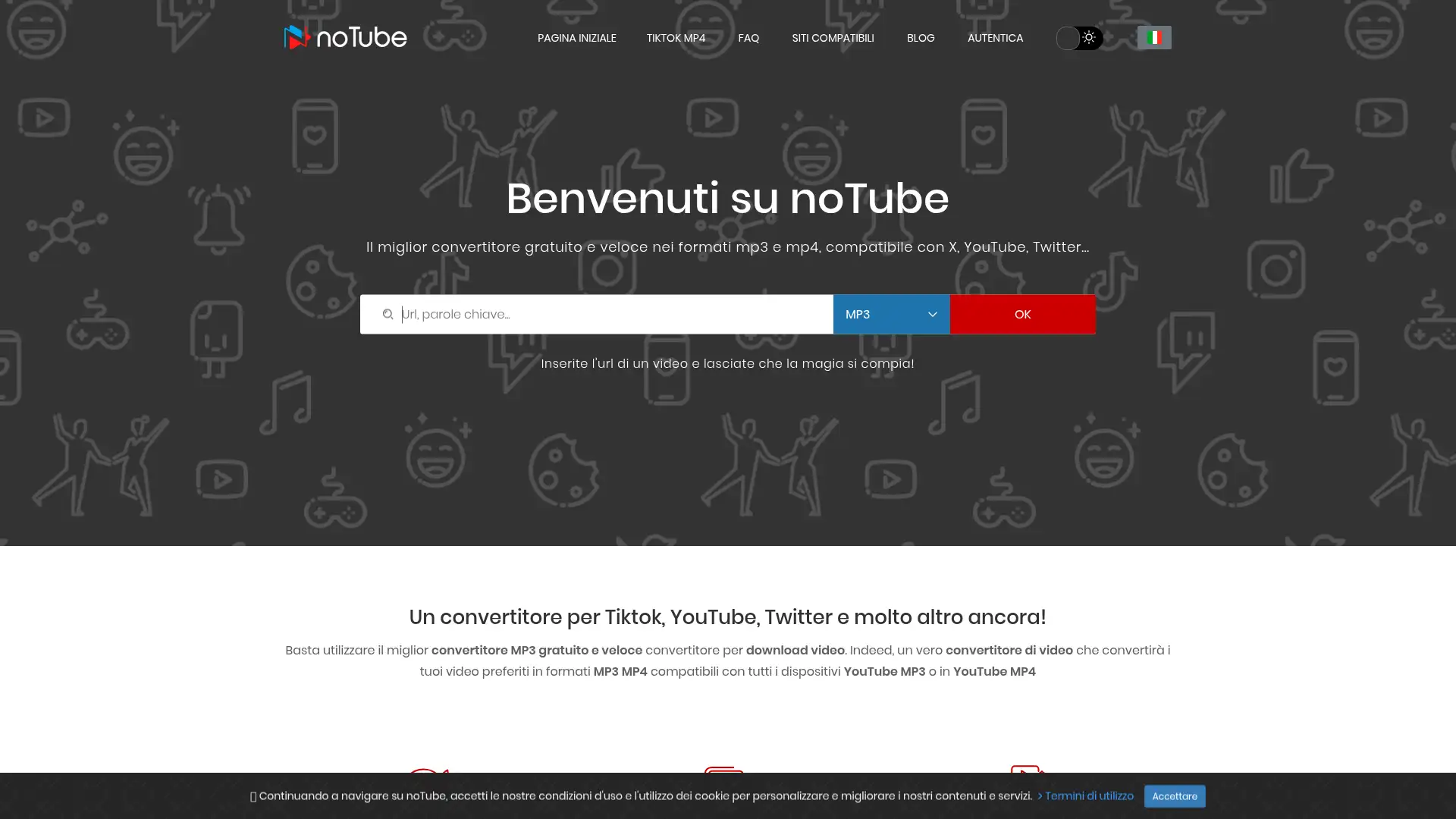 notube.link screenshot