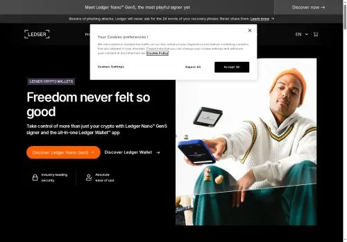 ledger.com screenshot