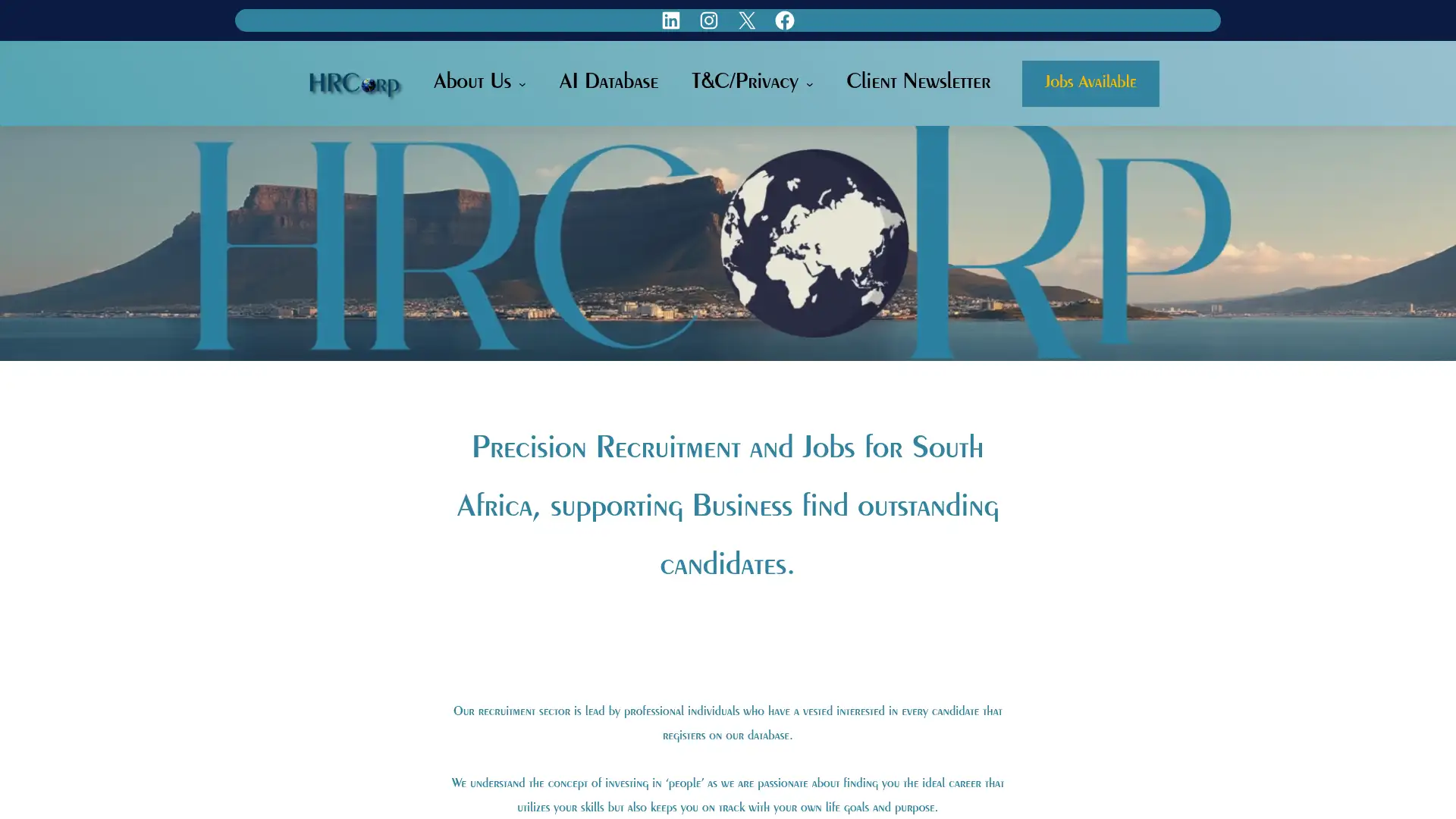 hrcorp.co.za screenshot