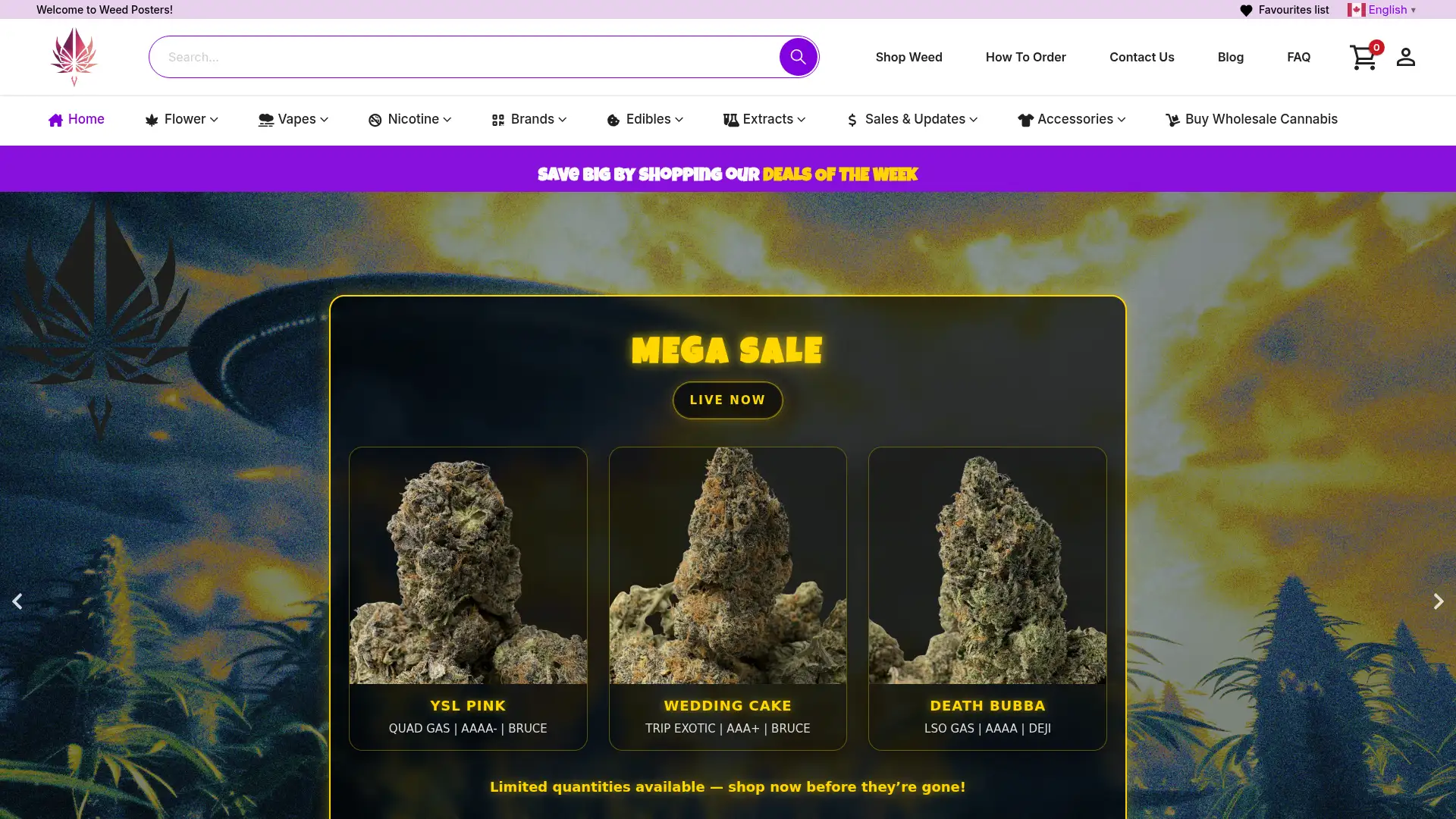 weedposters.io screenshot