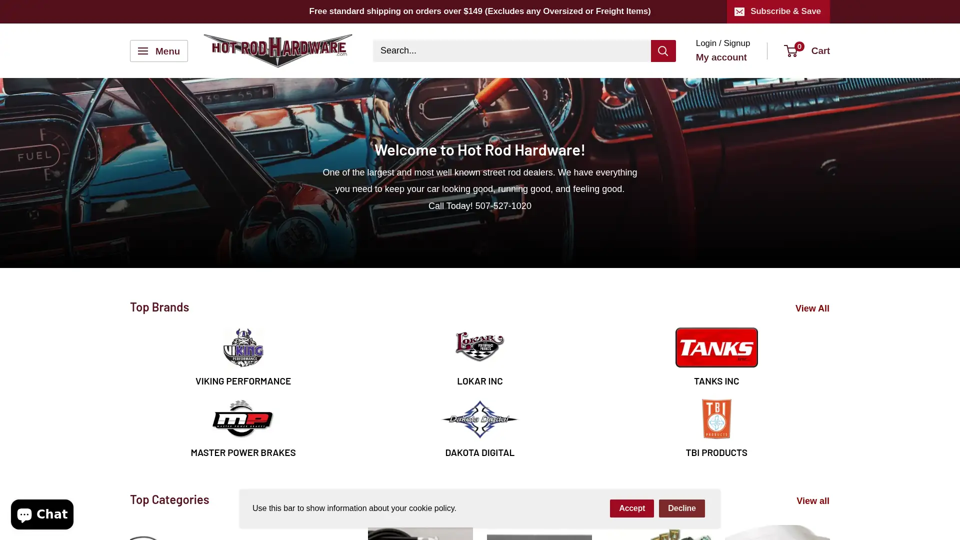 hotrodhardware.com screenshot