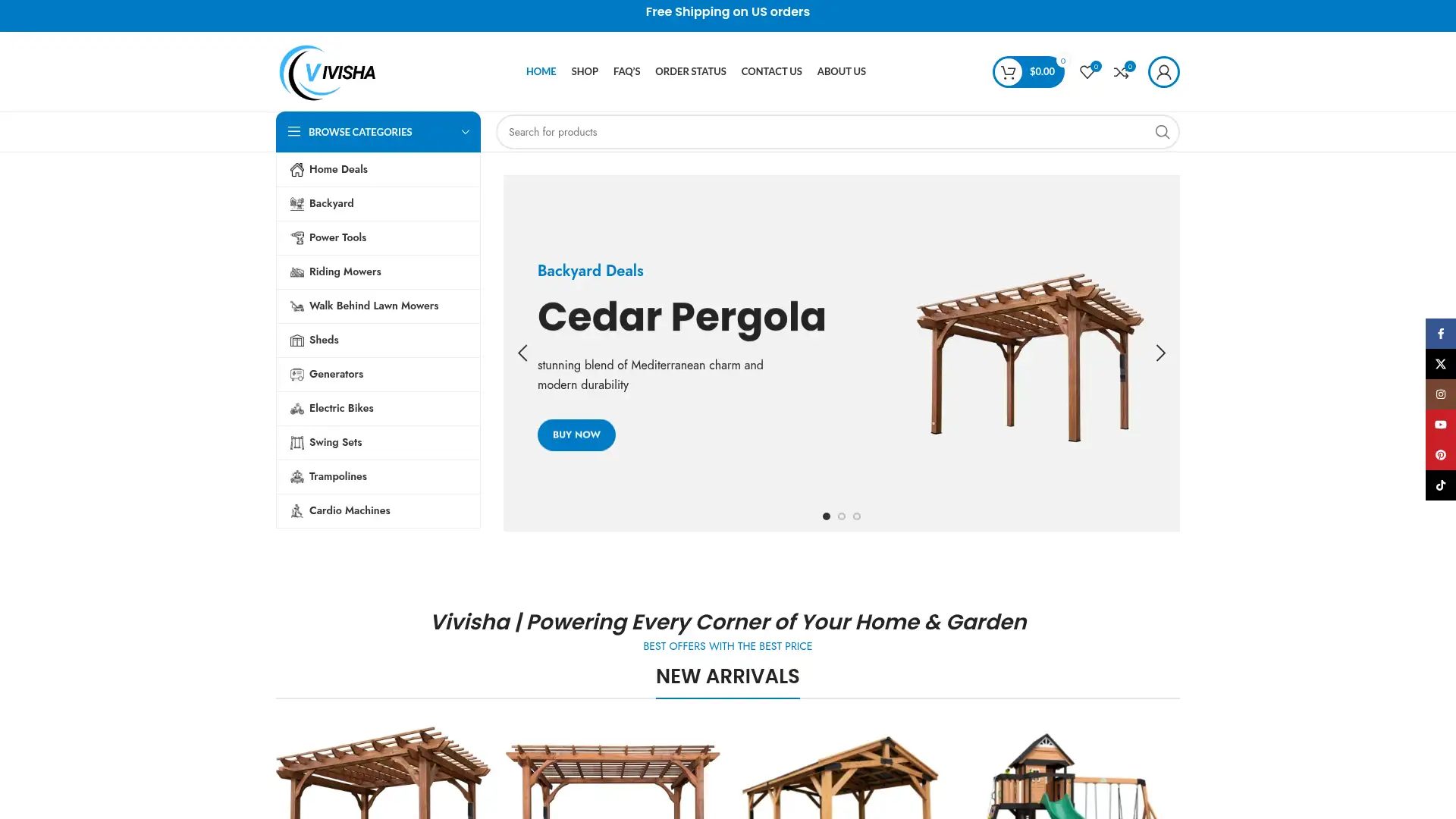 vivisha.com screenshot