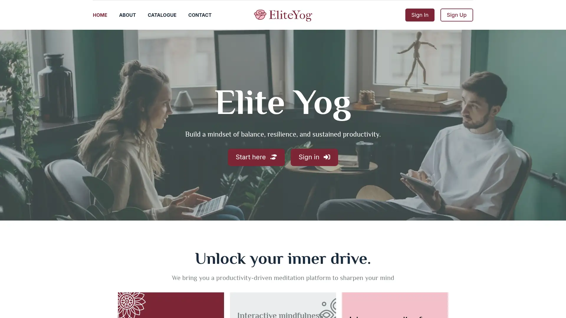 eliteyog.com screenshot