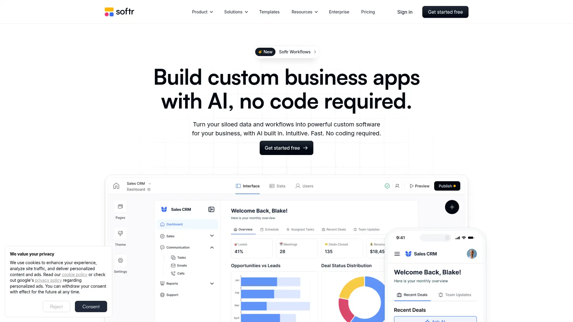 softr.com screenshot