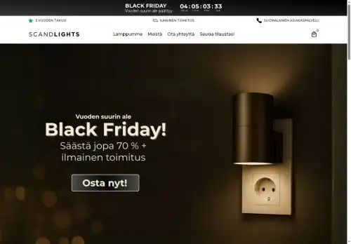 scandilights.fi screenshot