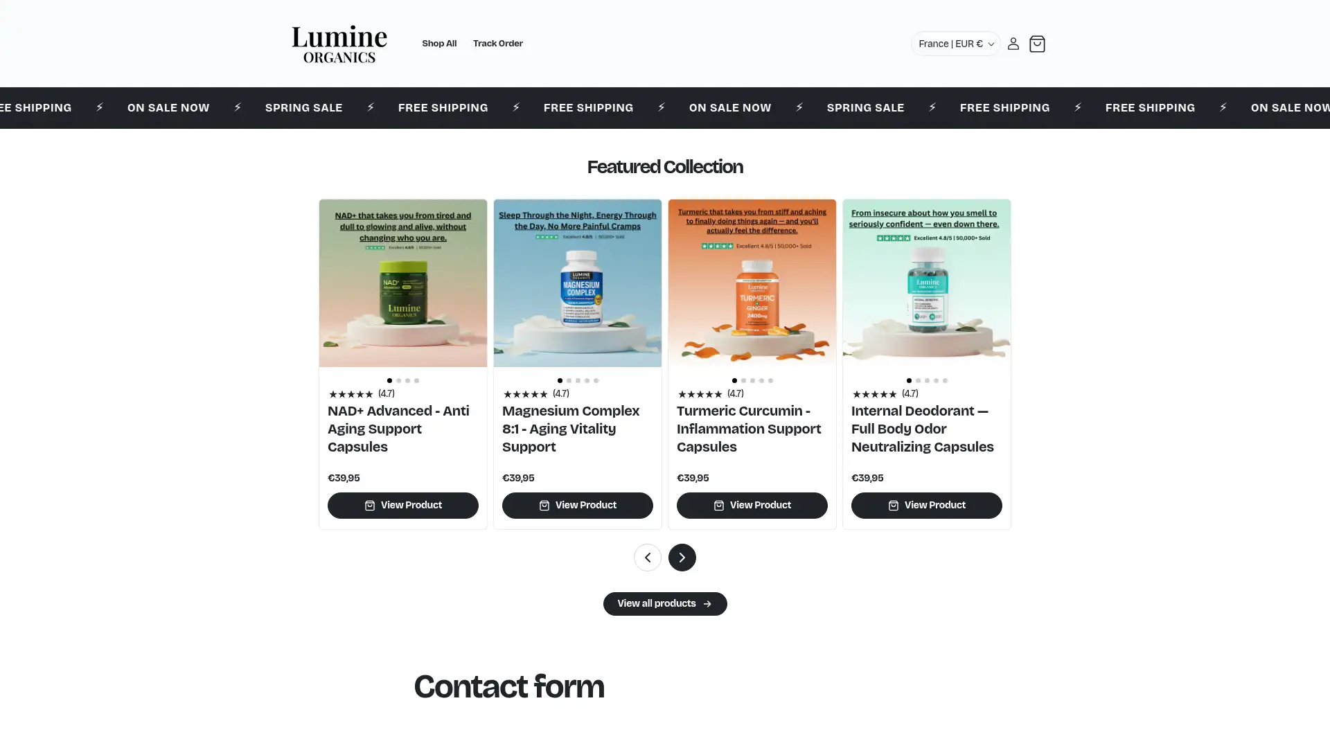 lumineorganics.com screenshot