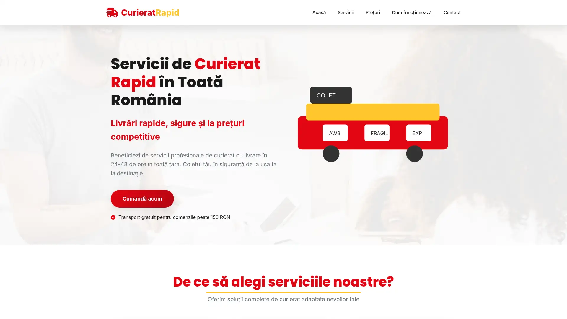 cuorier.ro screenshot