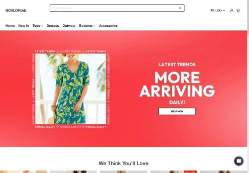 novloriae.com screenshot