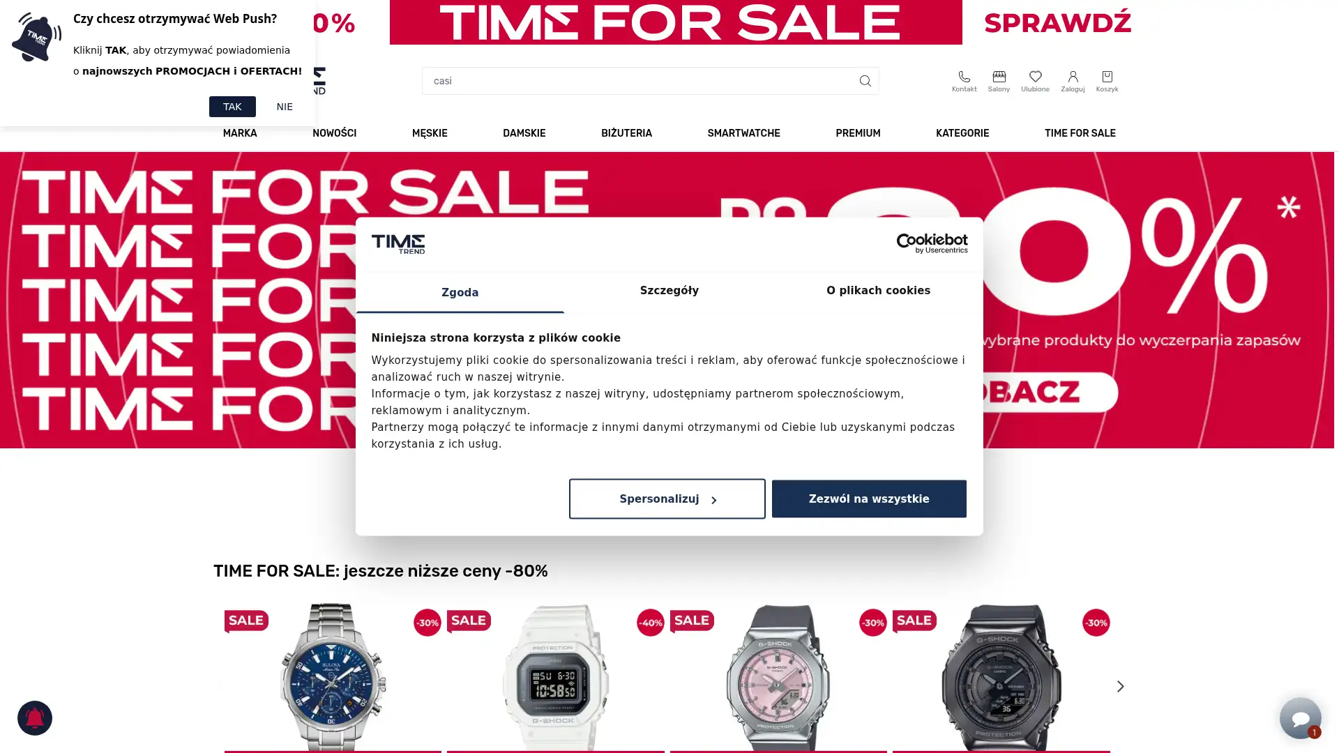 timetrend.pl screenshot