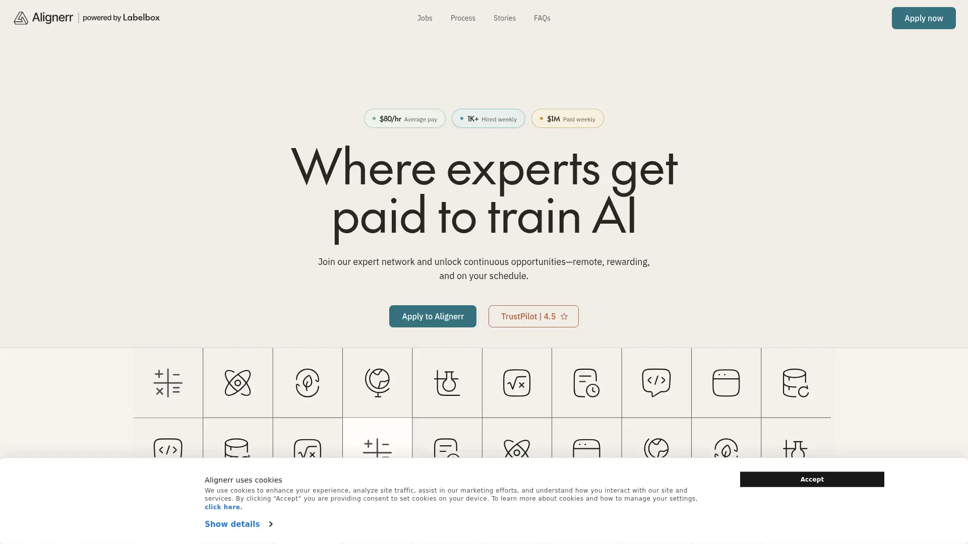 alignerr.com screenshot