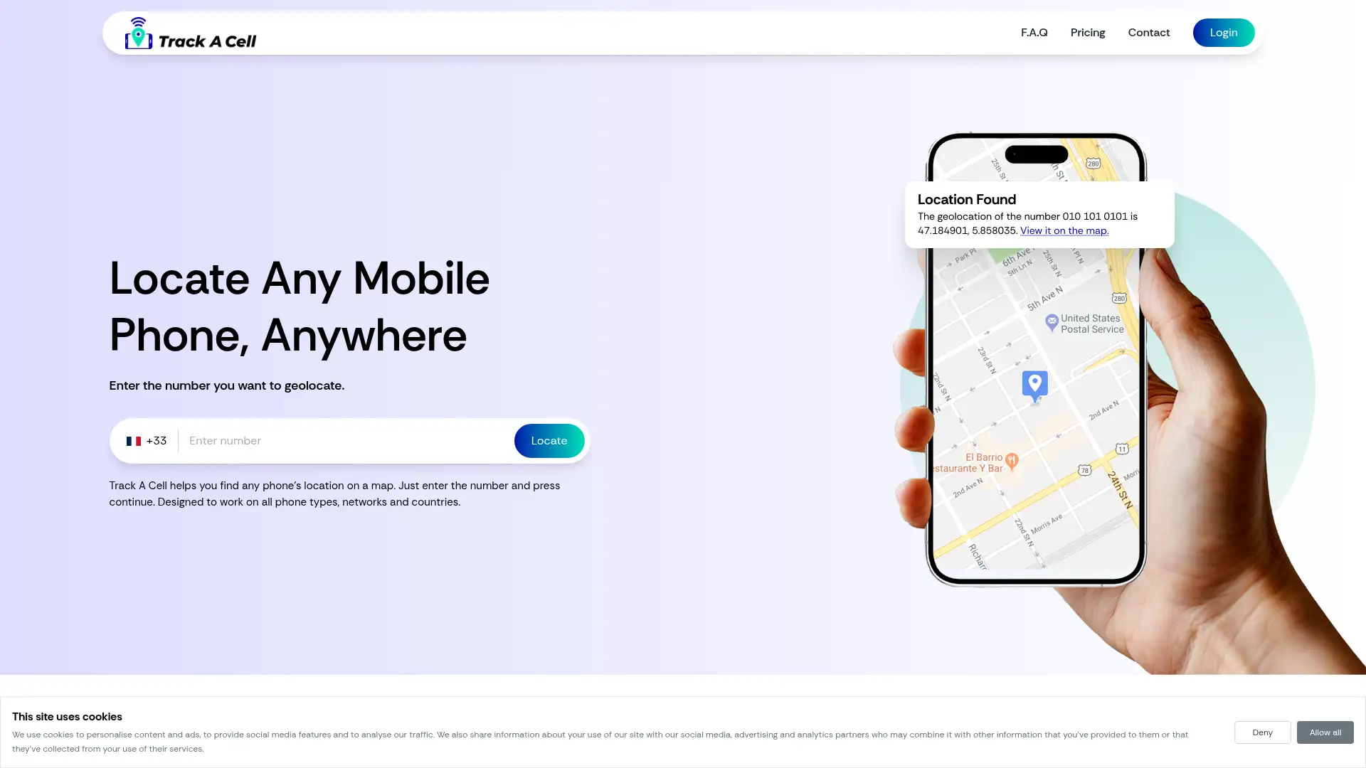 trackacell3.com screenshot