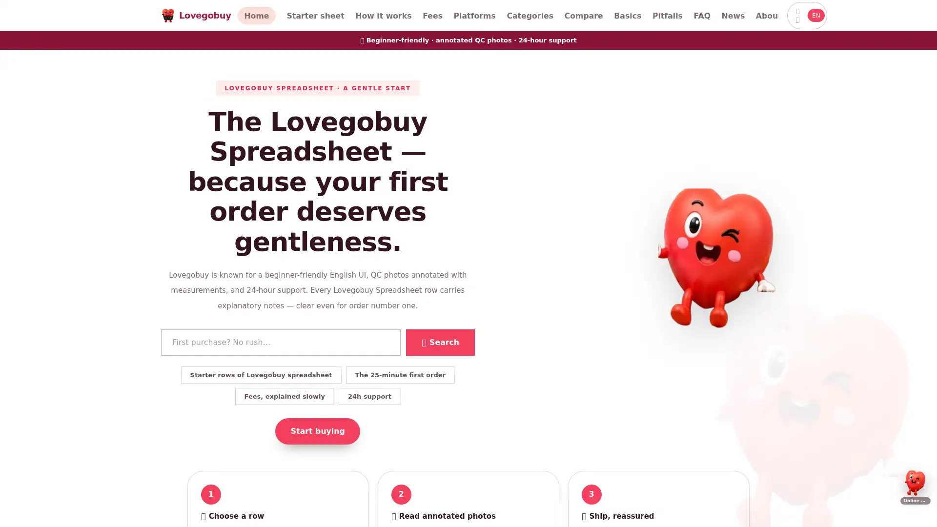 lovegobuy.spreadsheet.tv screenshot