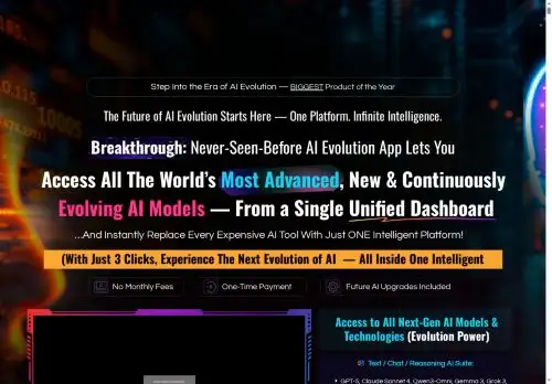 oneaievolution.com screenshot